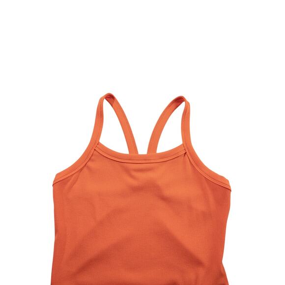 Orange Athletic Ribbed Cropped Cami Top New In Package S, M - Picture 5 of 9